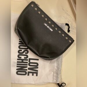 Love Moschino Black Studded Cosmetic Bag